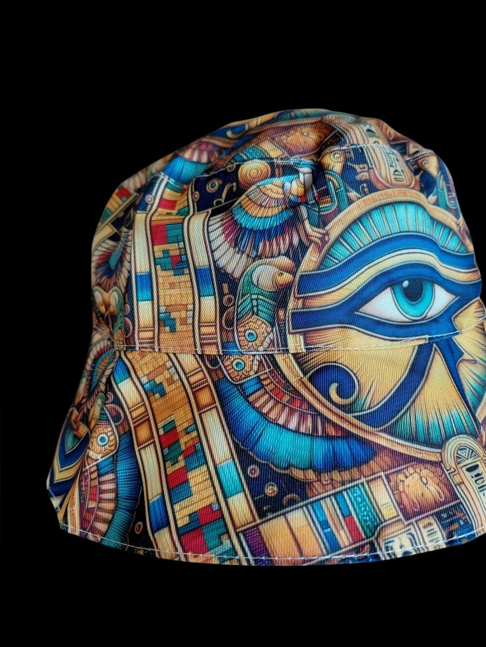 Egyptian hieroglyphic Eye Print Bucket Hat Unisex 22"/23" - Picture 5 of 6
